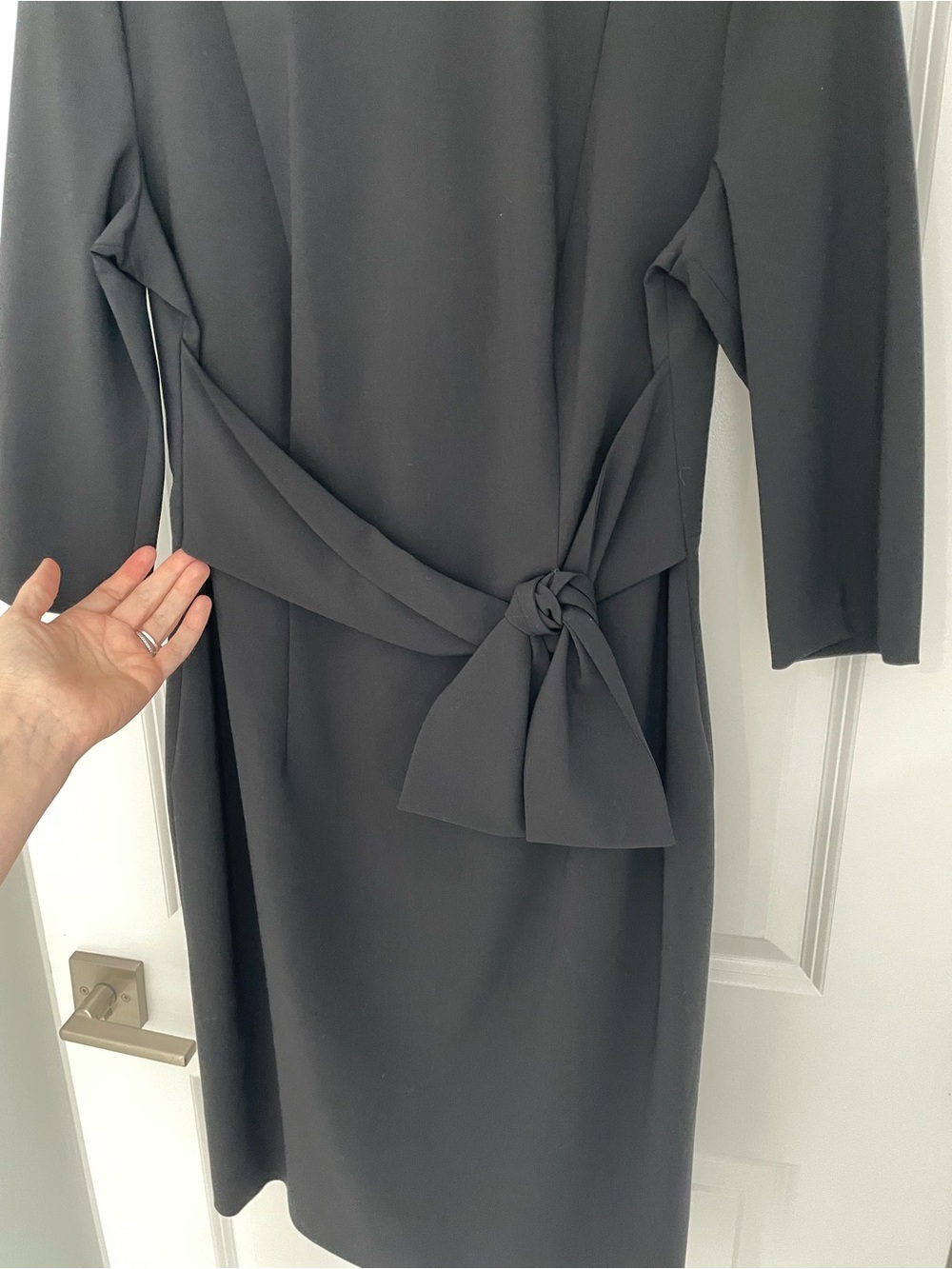Hugo Boss Dawini Dress Women’s Size 8 Black Career Office evening. 24 - Picture 4 of 10